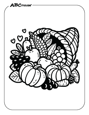 Free thanksgiving dinner printable coloring pages for kids