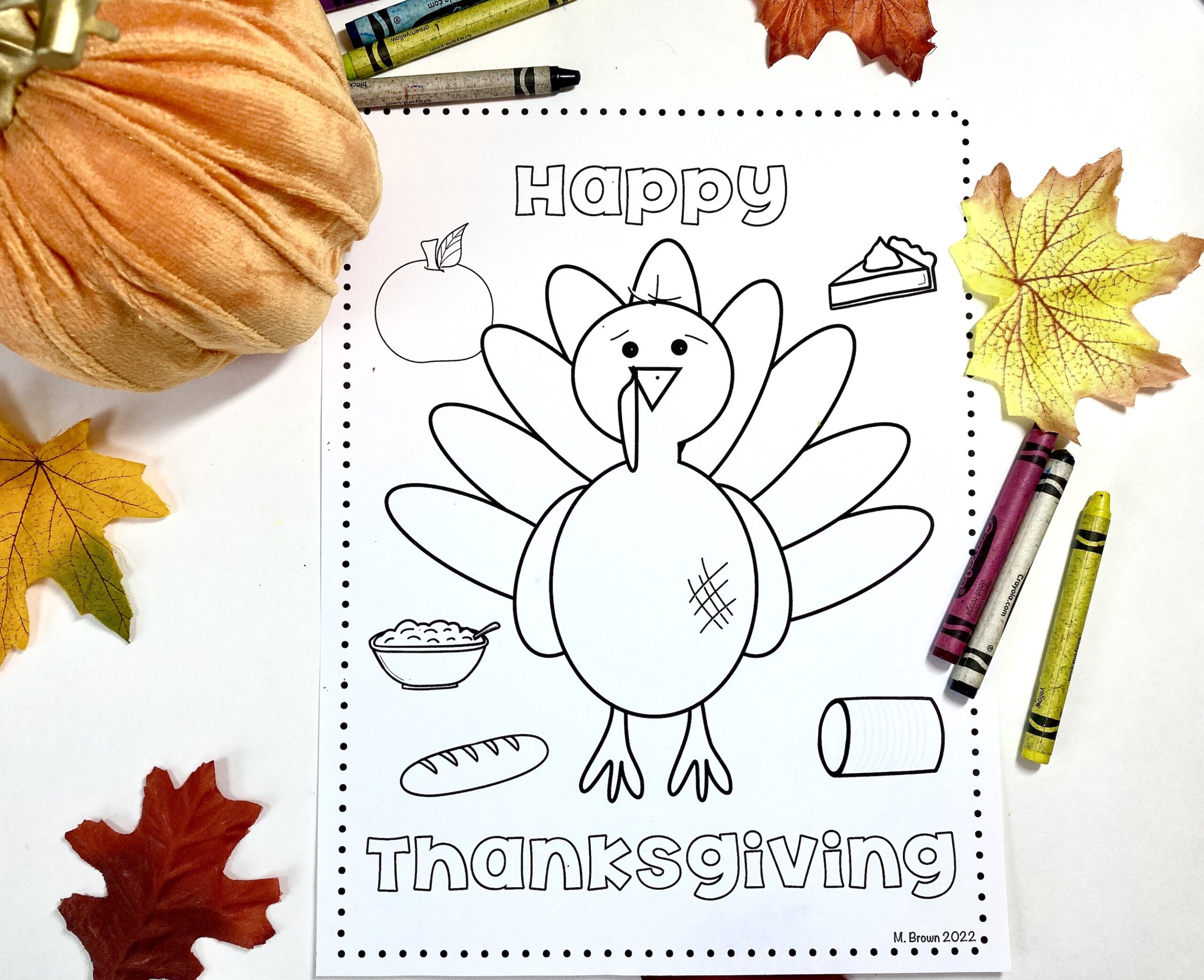 Free thanksgiving coloring pages made by teachers