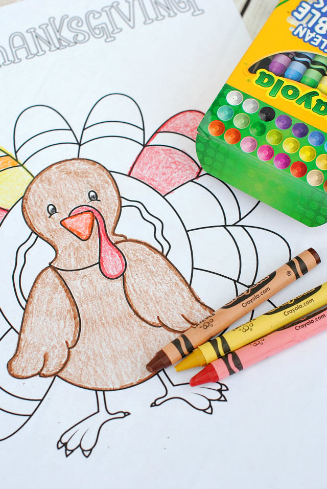 Free thanksgiving coloring pages