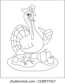 Cute thanksgiving coloring pages image crayola stock vector royalty free