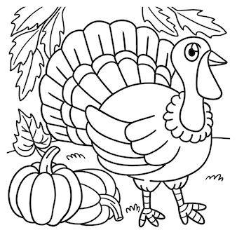 Crayola thanksgiving coloring pages vectors illustrations for free download