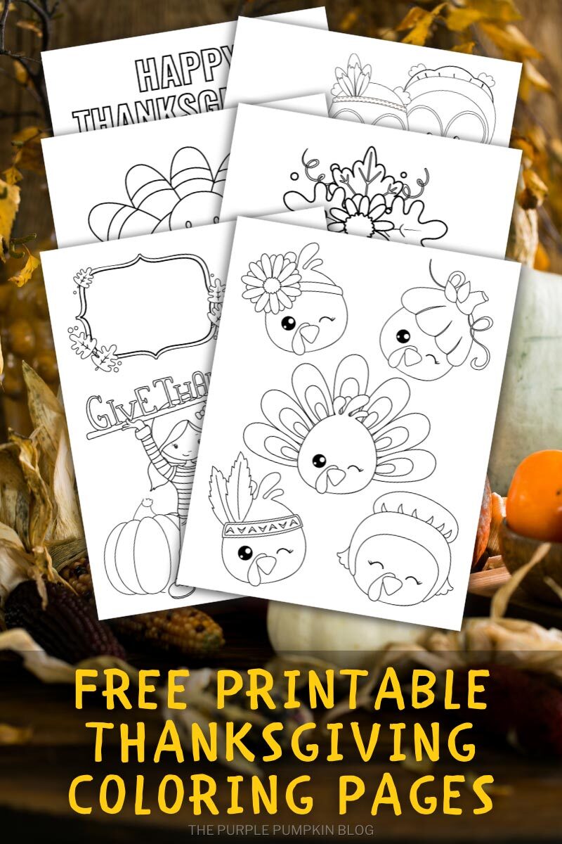 Free printable thanksgiving loring pages to print at home