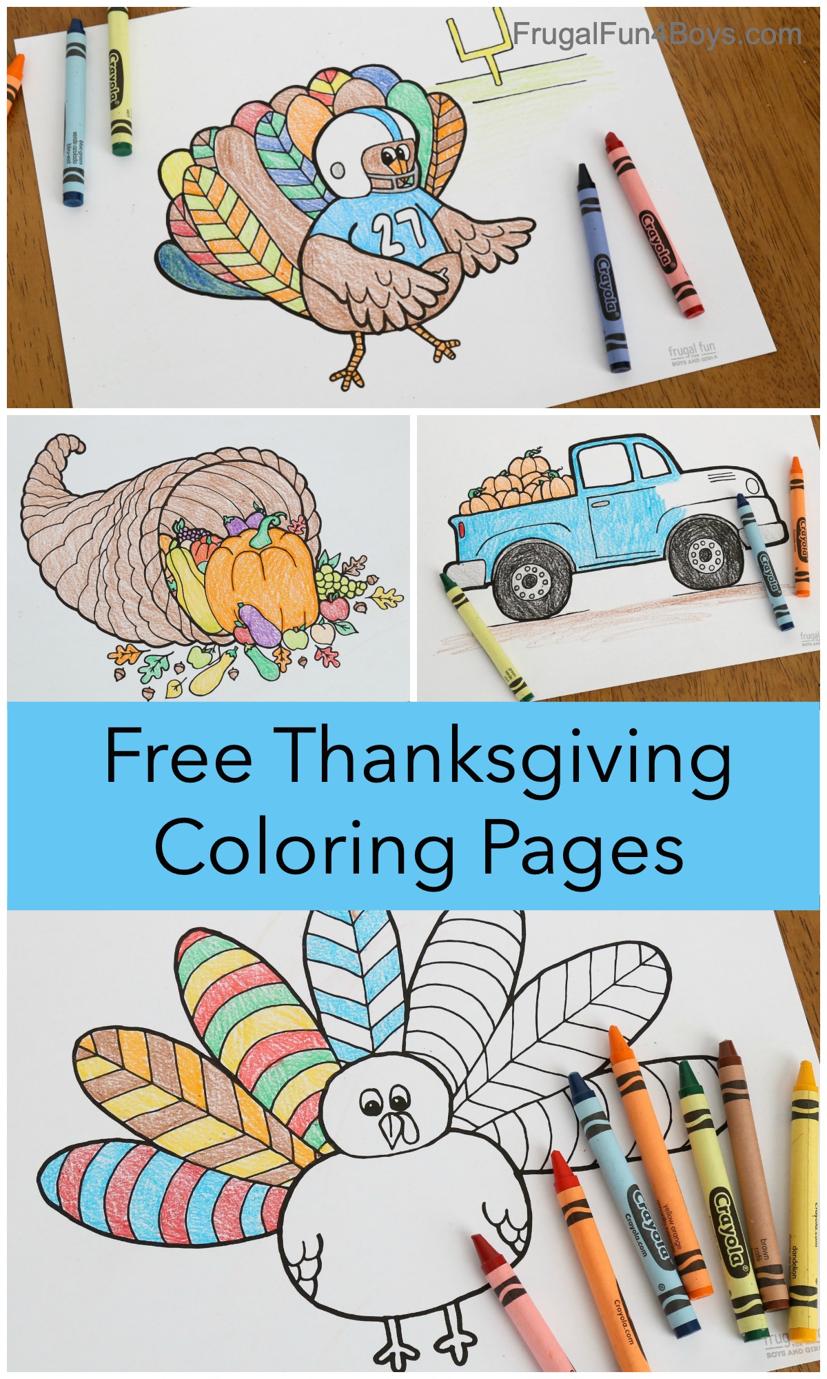 Printable thanksgiving coloring pages