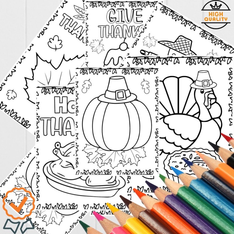 Thanksgiving coloring pages november activity