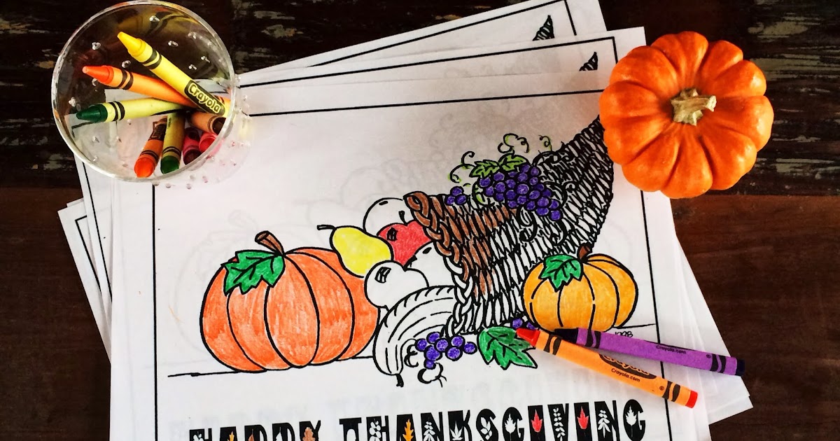 Thanksgiving coloring page left on peninsula road