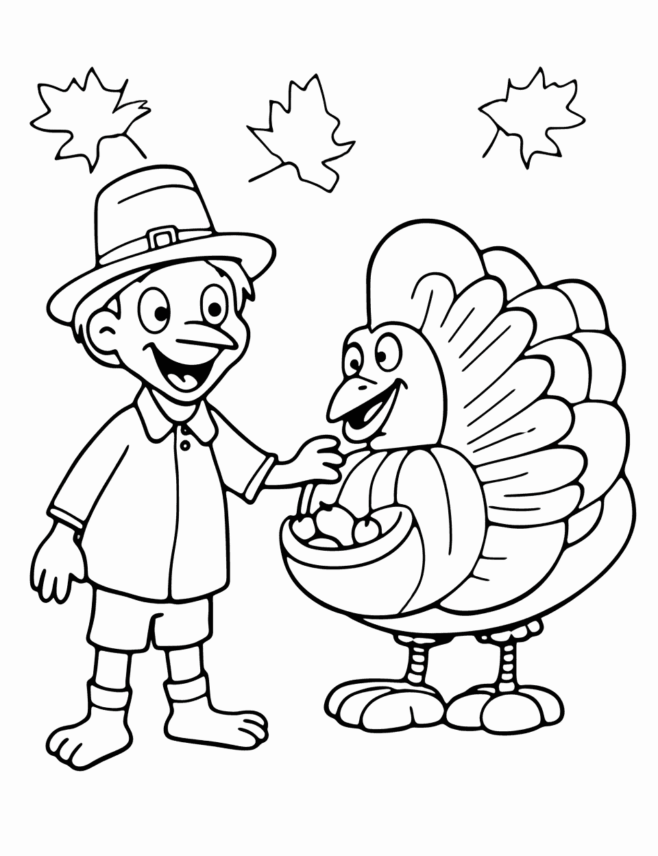 Thanksgiving coloring pages free printable sheets