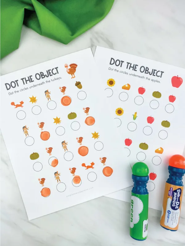 Fun thanksgiving do a dot printables