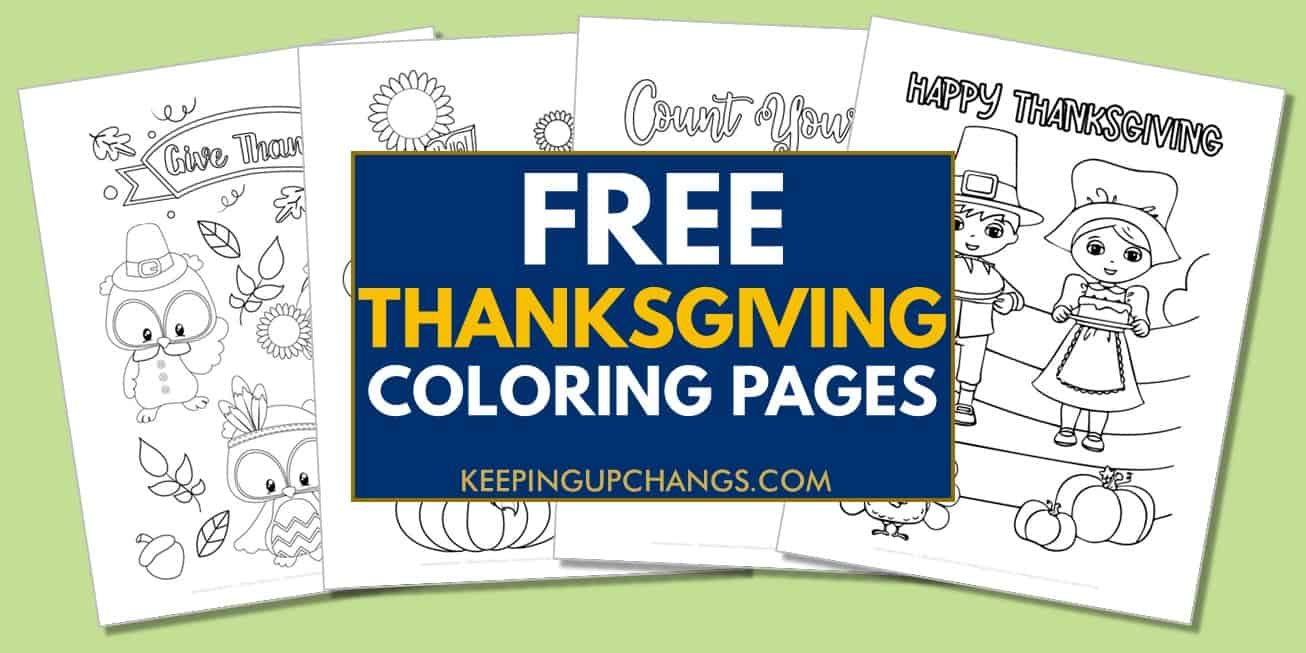 Free thanksgiving coloring pages sheets most popular printables