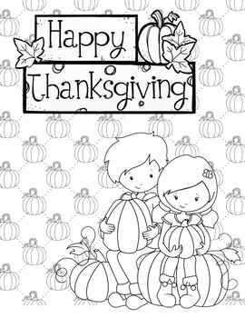 Thanksgiving coloring pages relax by positive counseling tpt