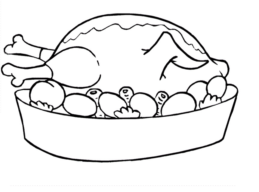 Thanksgiving dinner coloring pages by coloringpageswk on