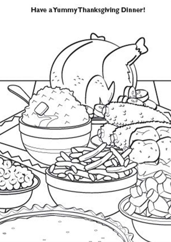 Free printable thanksgiving coloring pages