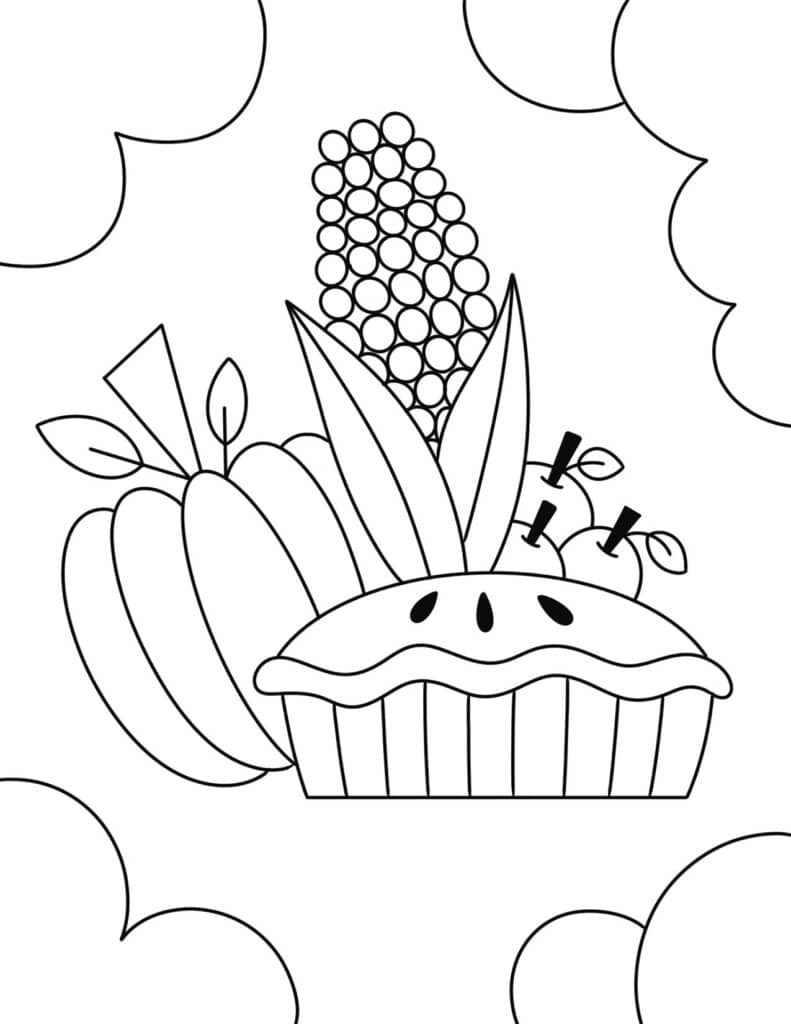 Free thanksgiving coloring pages for kids â the hollydog blog