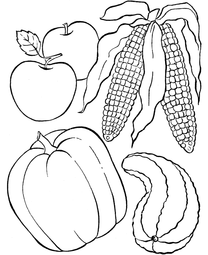 Thanksgiving dinner coloring page sheets