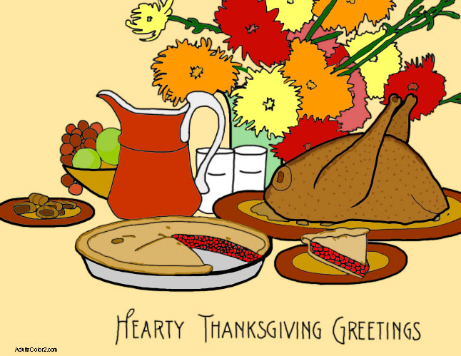 Thanksgiving coloring pages tint yourself a turkey