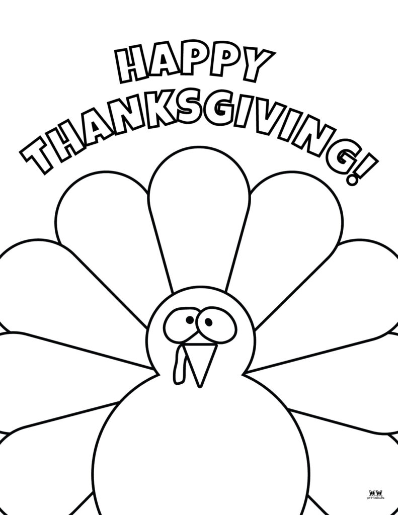 Happy thanksgiving coloring pages