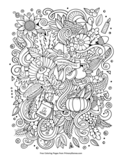 Thanksgiving coloring pages â free printable pdf from