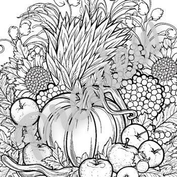 Thanksgiving middle school calming coloring pages