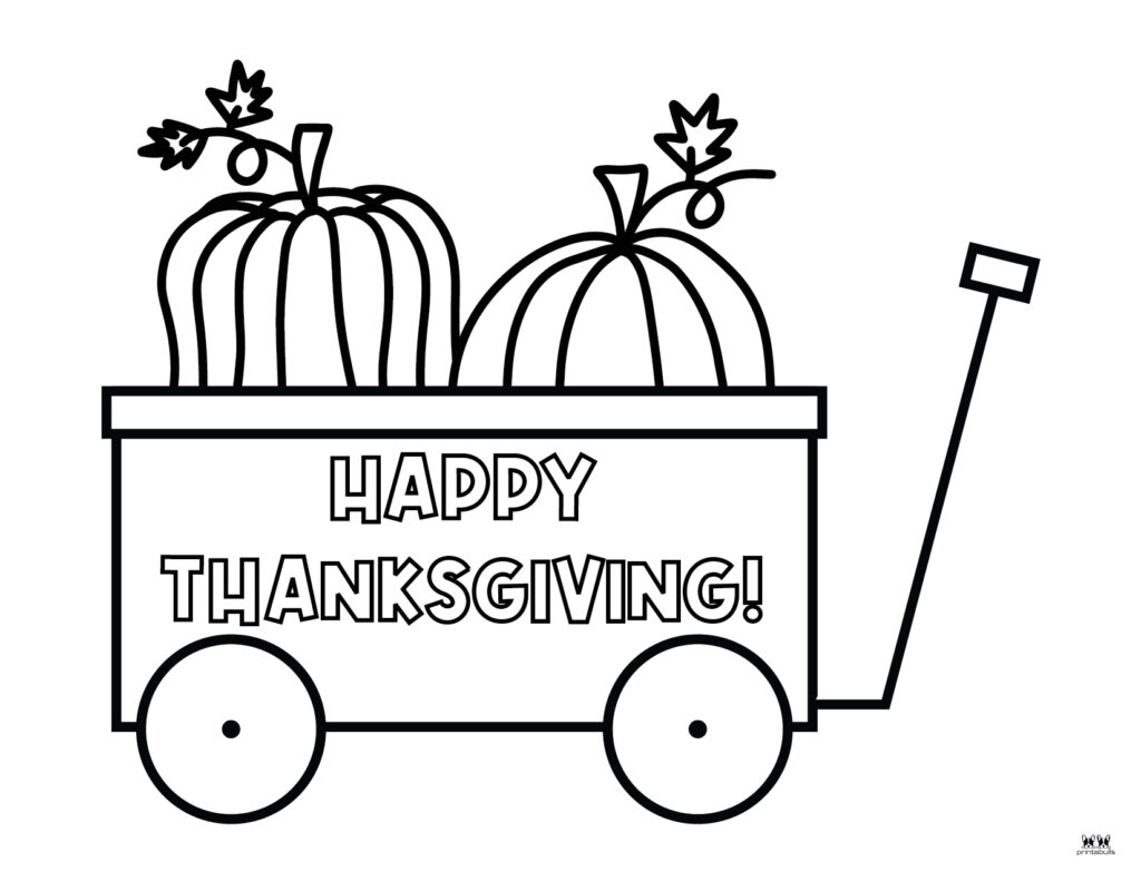 Happy thanksgiving coloring pages