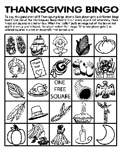 Thanksgiving usa free coloring pages