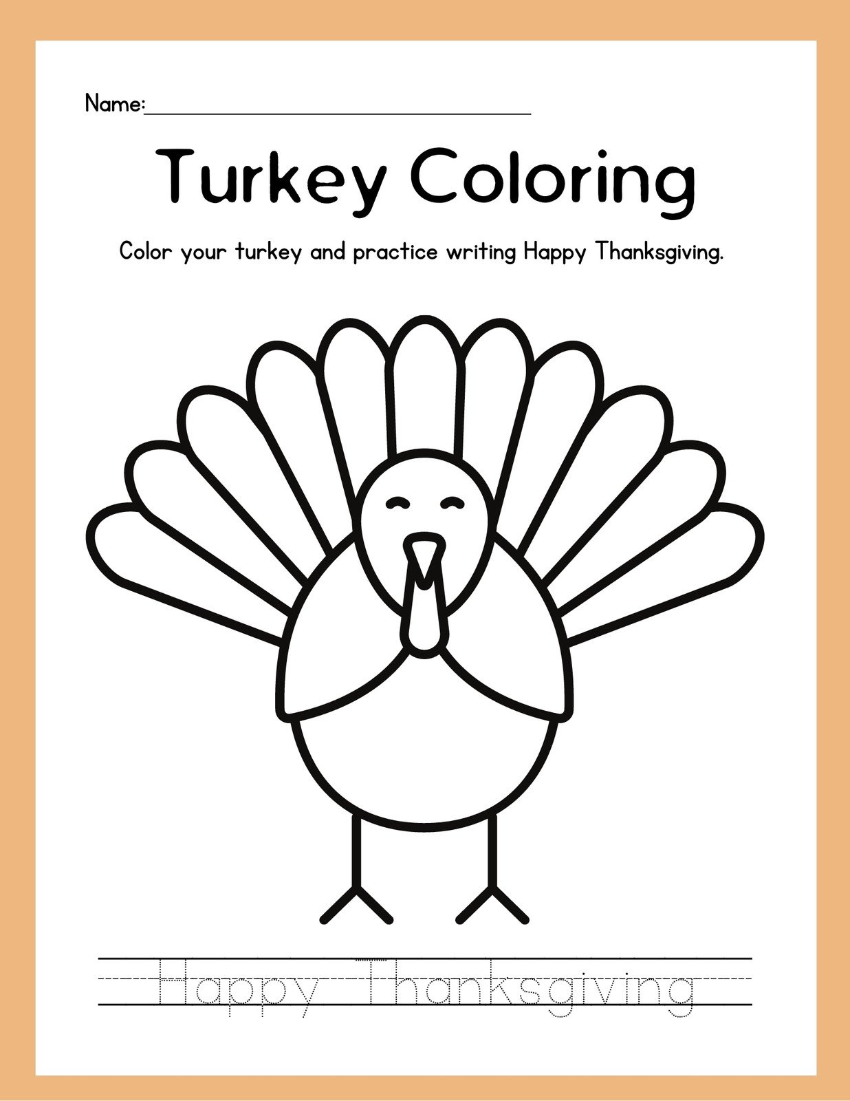 Customize thanksgiving worksheet templates online