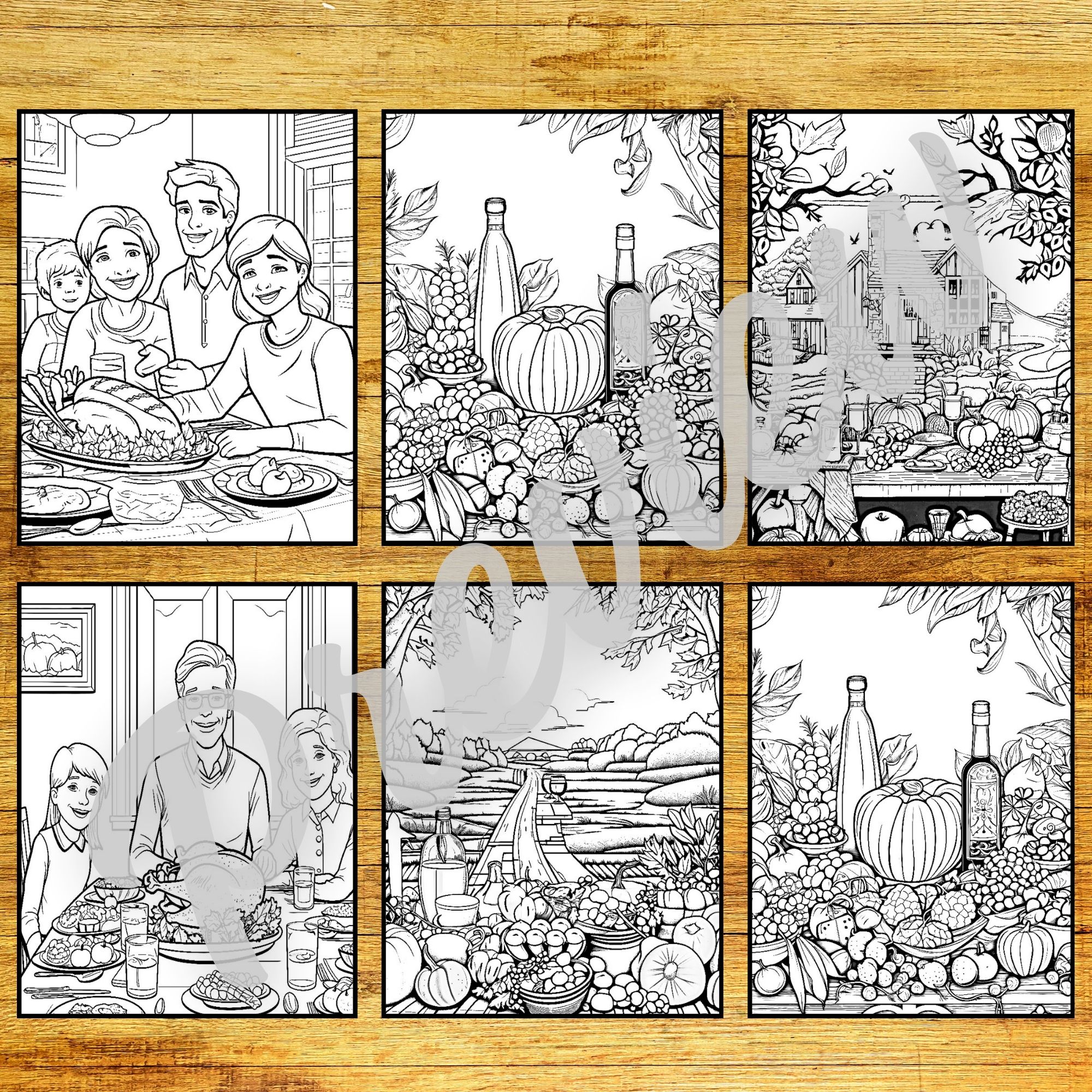 Thanksgiving coloring page for middle school