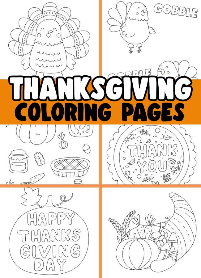Thanksgiving coloring pages free printables