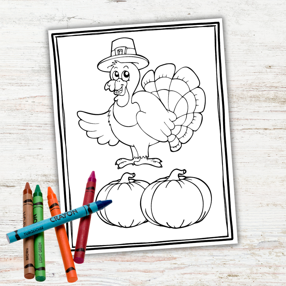 Free printable preschool thanksgiving coloring pages