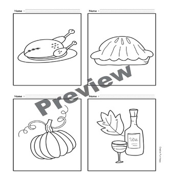 Thanksgiving coloring pages worksheets hand