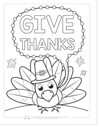 The best free thanksgiving coloring pages printable