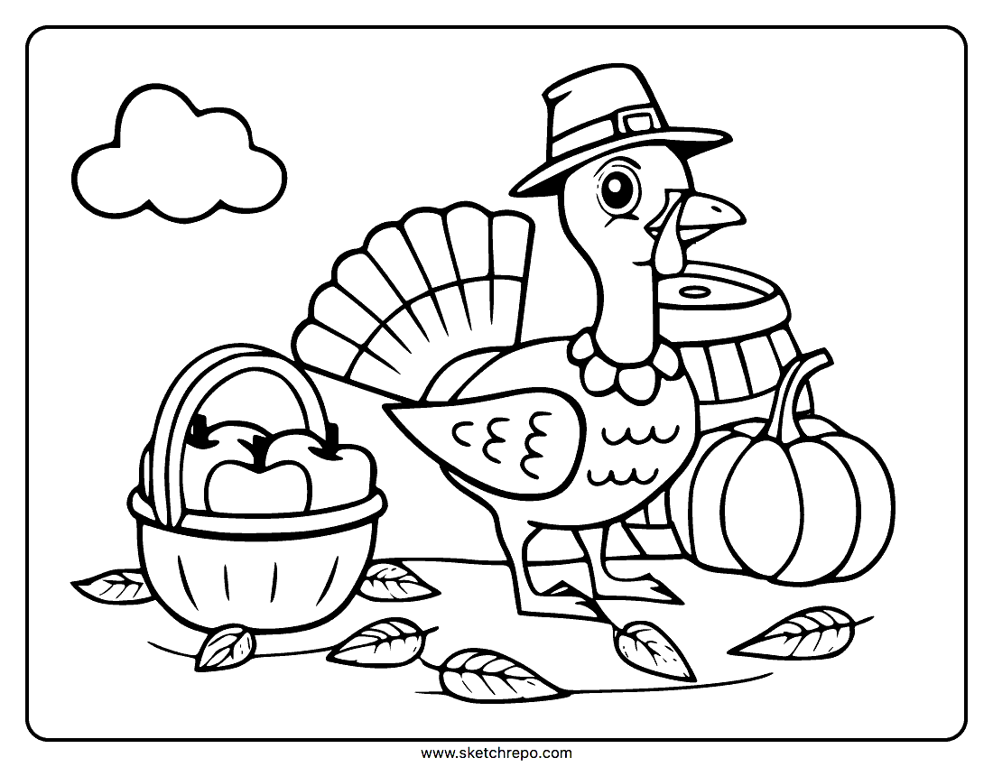 Thanksgiving coloring pages â sketch repo