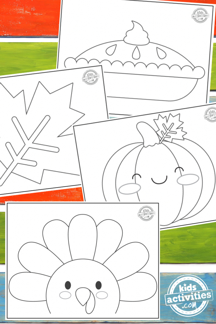 Super easy thanksgiving coloring sheets even toddlers can color kids activities blog