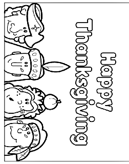 Thanksgiving usa free coloring pages