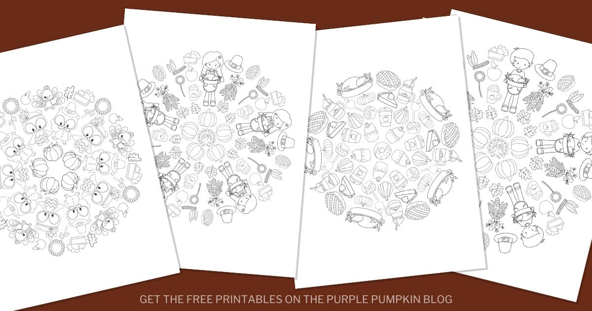 Free printable thanksgiving mandalas to download and lor