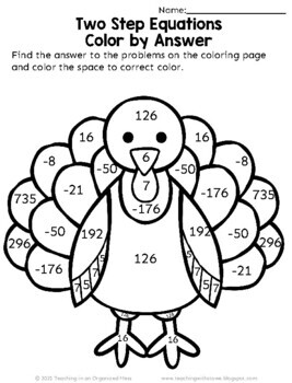 Th grade math thanksgiving coloring pages