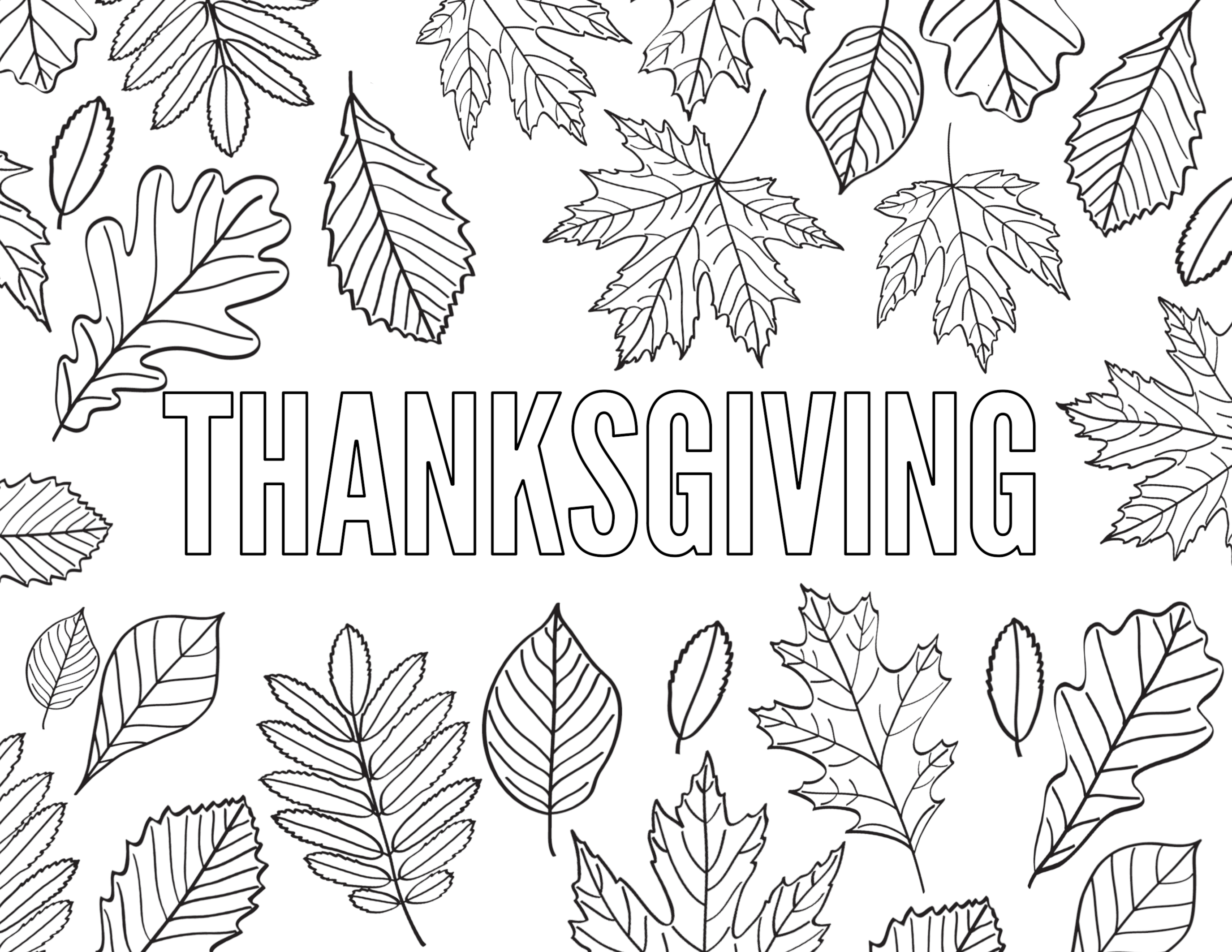 Thanksgiving coloring pages free printable