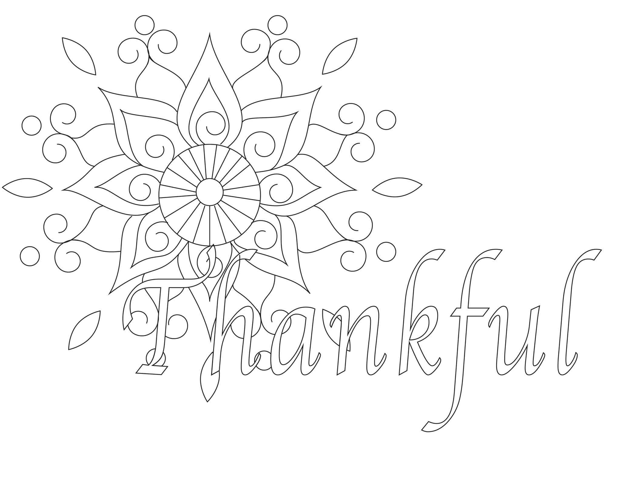 Free printable thanksgiving coloring pages