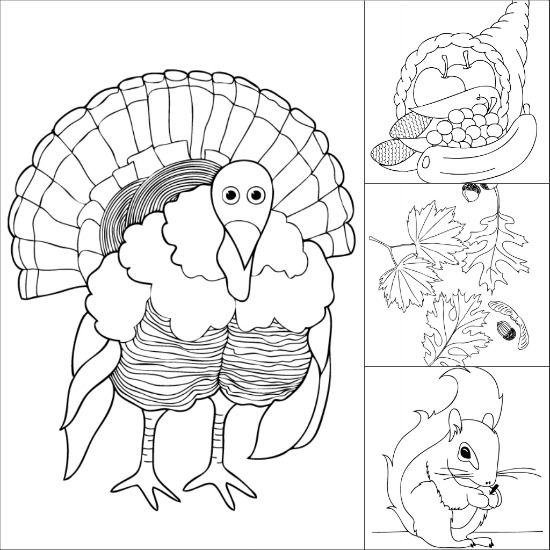 Free printable thanksgiving coloring pages