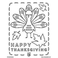 Kids thanksgiving themed free printable coloring page crate kids