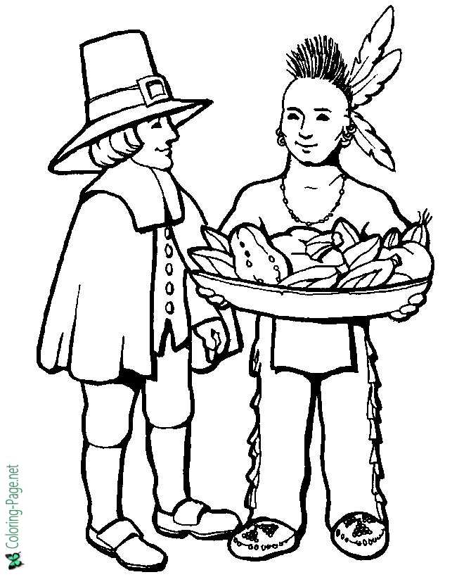 Thanksgiving coloring pages