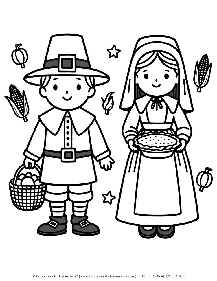 Free thanksgiving coloring pages for adults kids