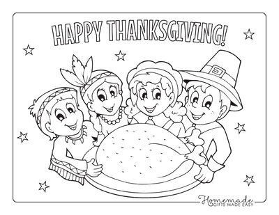 Free thanksgiving coloring pages for kids adults