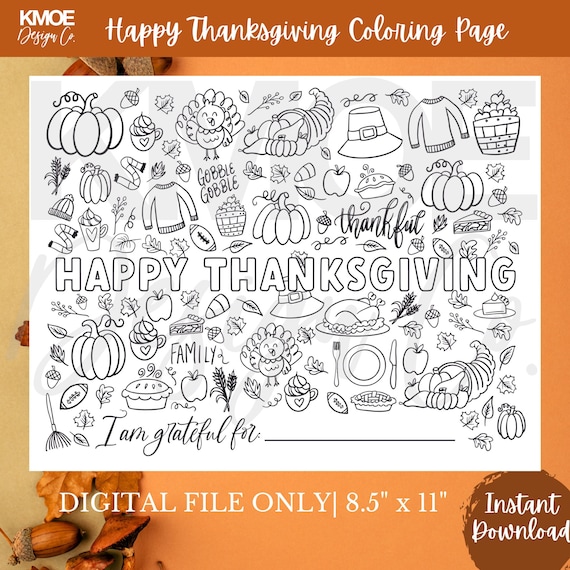 Thanksgiving coloring pages thanksgiving kids activity fall