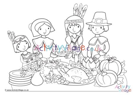 Thanksgiving louring page thanksgiving activities for kids