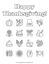 Thanksgiving coloring pages â free printable pdf from