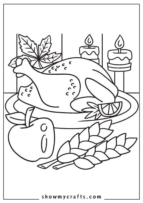 Free printable thanksgiving colouring pages for kids