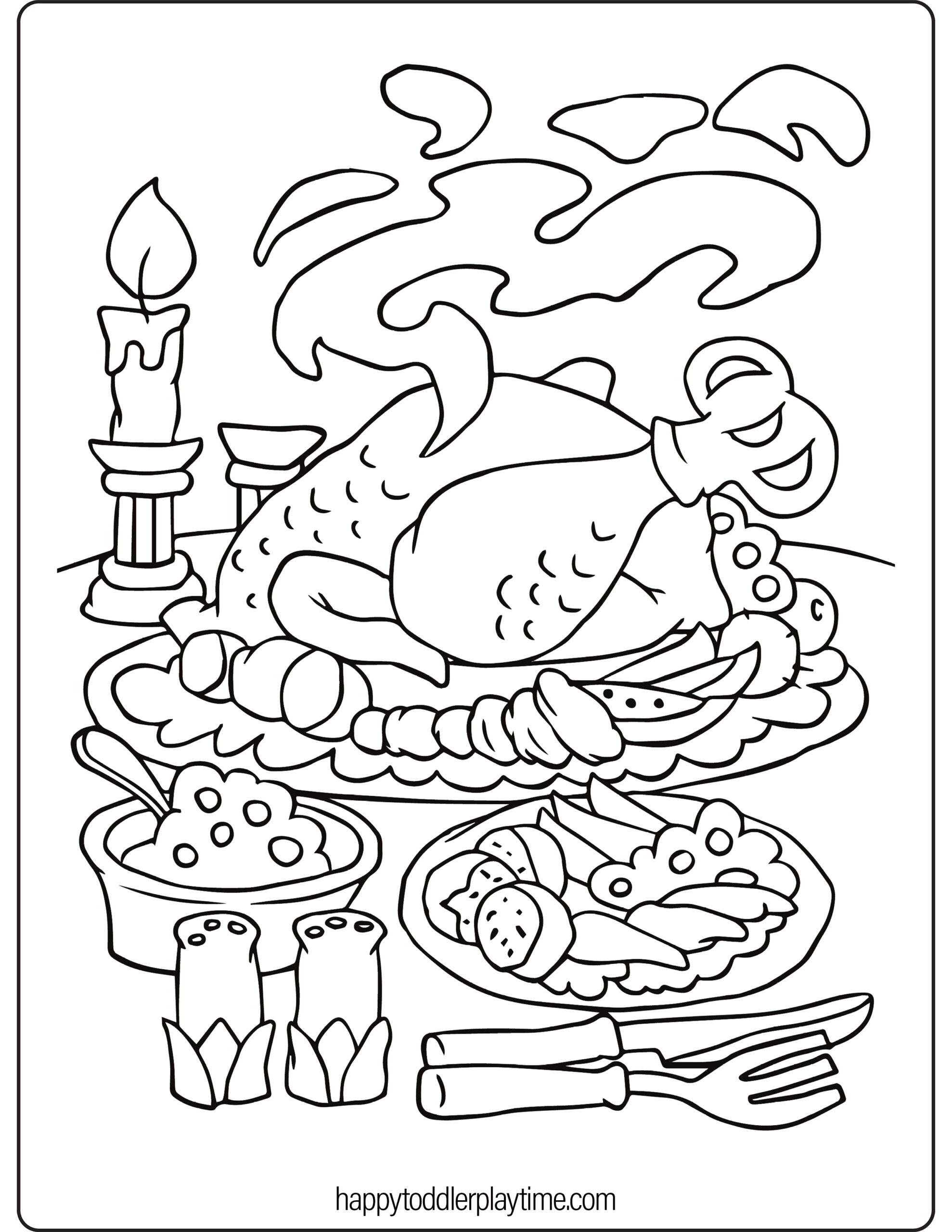 Free printable thanksgiving coloring pages for kids