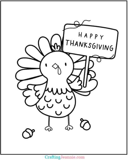 Free thanksgiving coloring pages