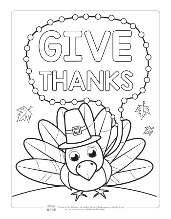 Thanksgiving coloring pages