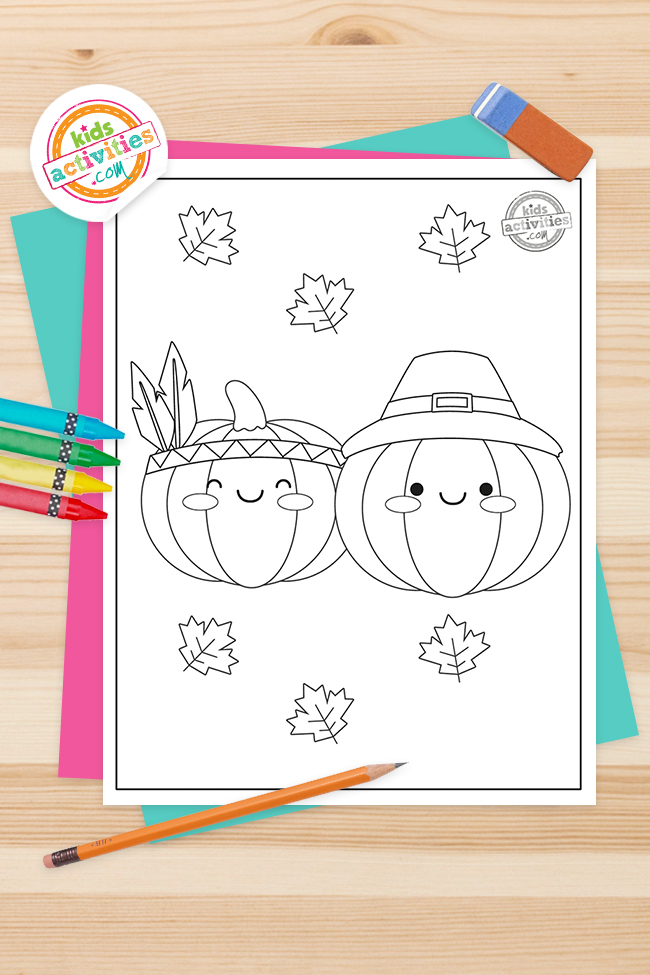 Printable thanksgiving coloring pages for preschool kids kids activities blog