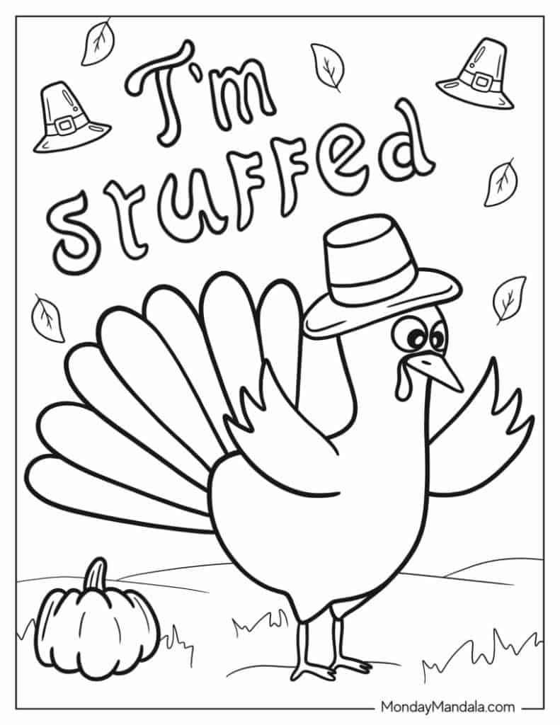 Thanksgiving coloring pages free pdf printables